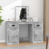 vidaXL Kaptafel met LED-verlichting 130x50x132,5 cm sonoma eikenkleur