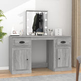 vidaXL Kaptafel met LED-verlichting 130x50x132,5 cm sonoma eikenkleur