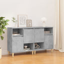 vidaXL Dressoirs 2 st 60x35x70 cm bewerkt hout wit