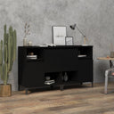vidaXL Dressoirs 2 st 60x35x70 cm bewerkt hout wit