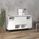vidaXL Dressoirs 2 st 60x35x70 cm bewerkt hout wit