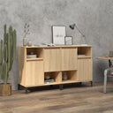 vidaXL Dressoirs 2 st 60x35x70 cm bewerkt hout wit