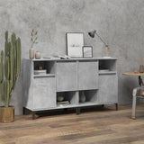 vidaXL Dressoirs 2 st 60x35x70 cm bewerkt hout wit