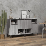 vidaXL Dressoirs 2 st 60x35x70 cm bewerkt hout wit