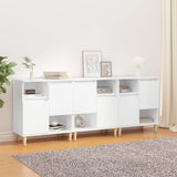vidaXL Dressoirs 2 st 60x35x70 cm bewerkt hout wit