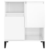 vidaXL Dressoirs 2 st 60x35x70 cm bewerkt hout wit