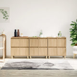 vidaXL Dressoirs 2 st 60x35x70 cm bewerkt hout wit