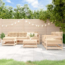 vidaXL 7-Piece Lounge Set with Cushions Solid Teak