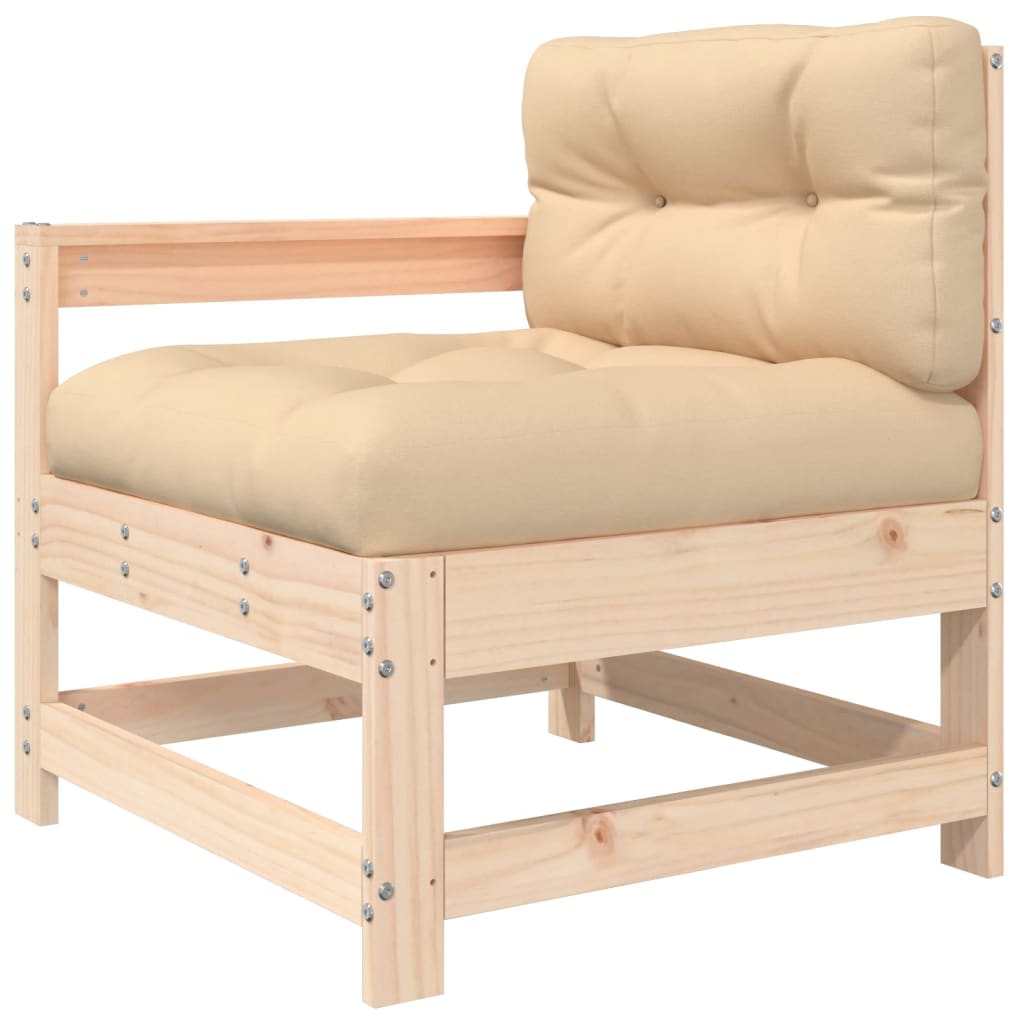 vidaXL 7-Piece Lounge Set with Cushions Solid Teak