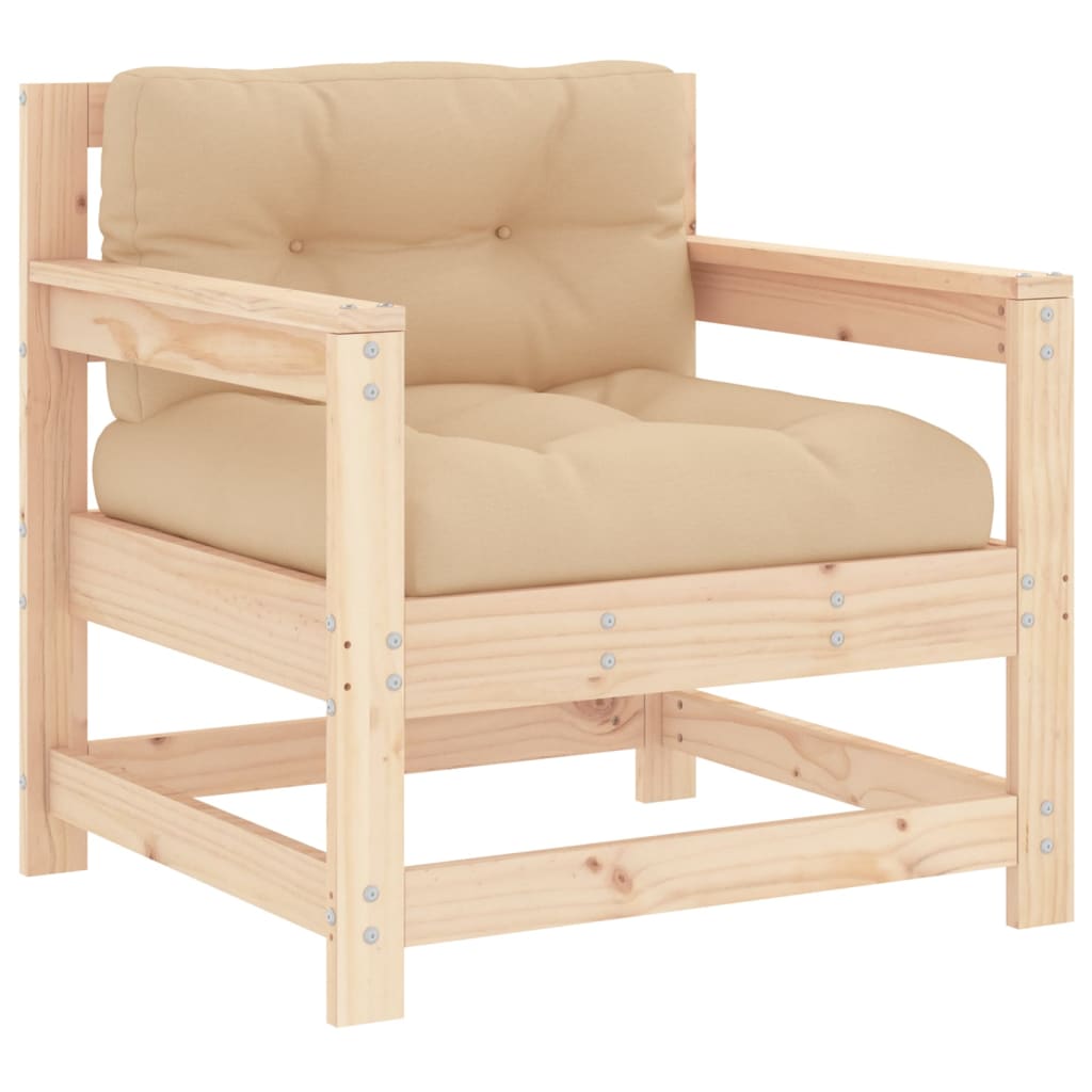 vidaXL 7-Piece Lounge Set with Cushions Solid Teak