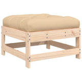 vidaXL 7-Piece Lounge Set with Cushions Solid Teak