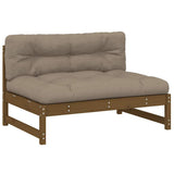 vidaXL 2-delige Loungeset met kussens massief grenen