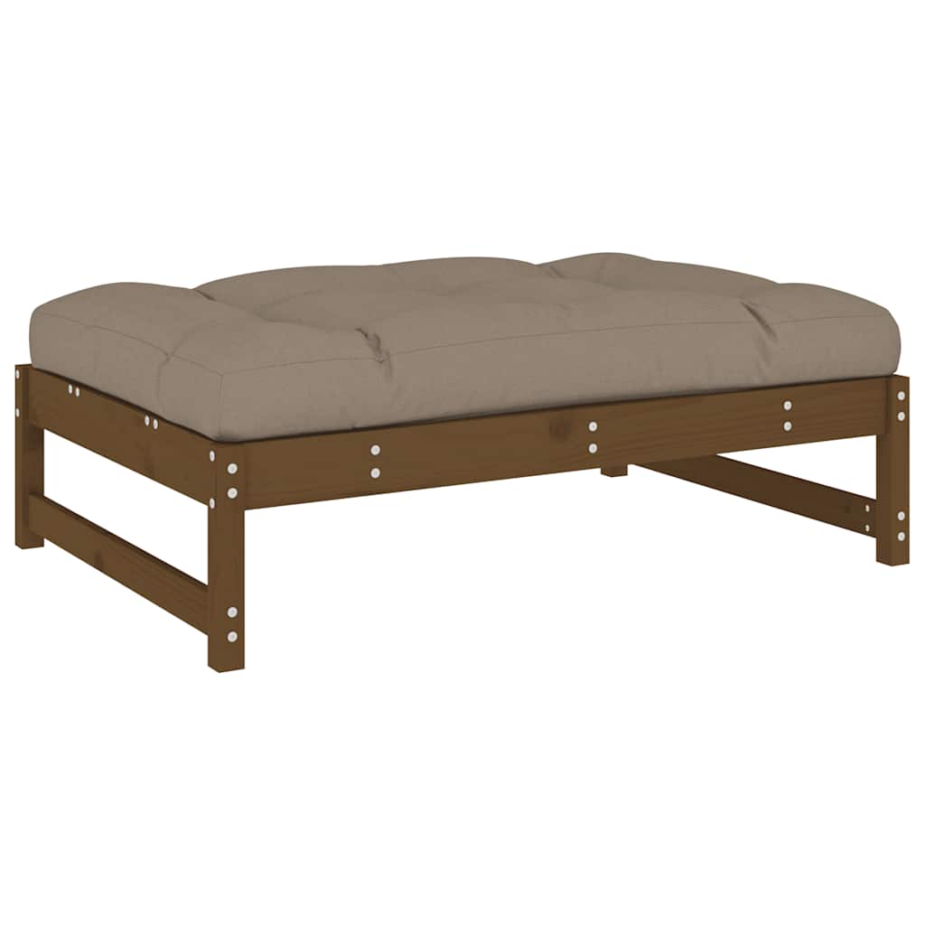 vidaXL 2-delige Loungeset met kussens massief grenen