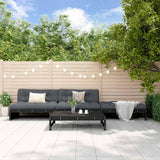 vidaXL 4-Piece Lounge Set with Cushions Solid Wood