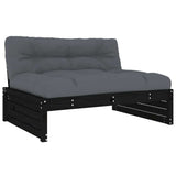 vidaXL 4-Piece Lounge Set with Cushions Solid Wood