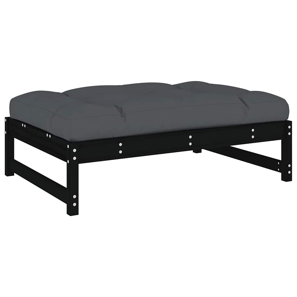 vidaXL 4-Piece Lounge Set with Cushions Solid Wood