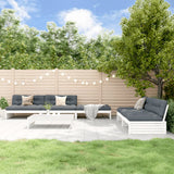 vidaXL 6-delige Loungeset met kussens massief hout