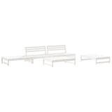 vidaXL 6-delige Loungeset met kussens massief hout