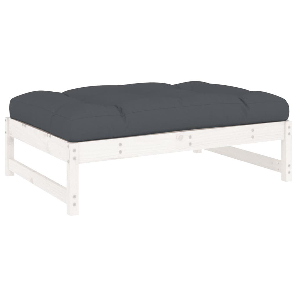 vidaXL 6-delige Loungeset met kussens massief hout