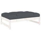 vidaXL 6-delige Loungeset met kussens massief hout