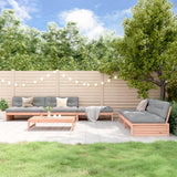 vidaXL 6-delige Loungeset met kussens massief hout