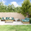 vidaXL 6-delige Loungeset met kussens massief hout