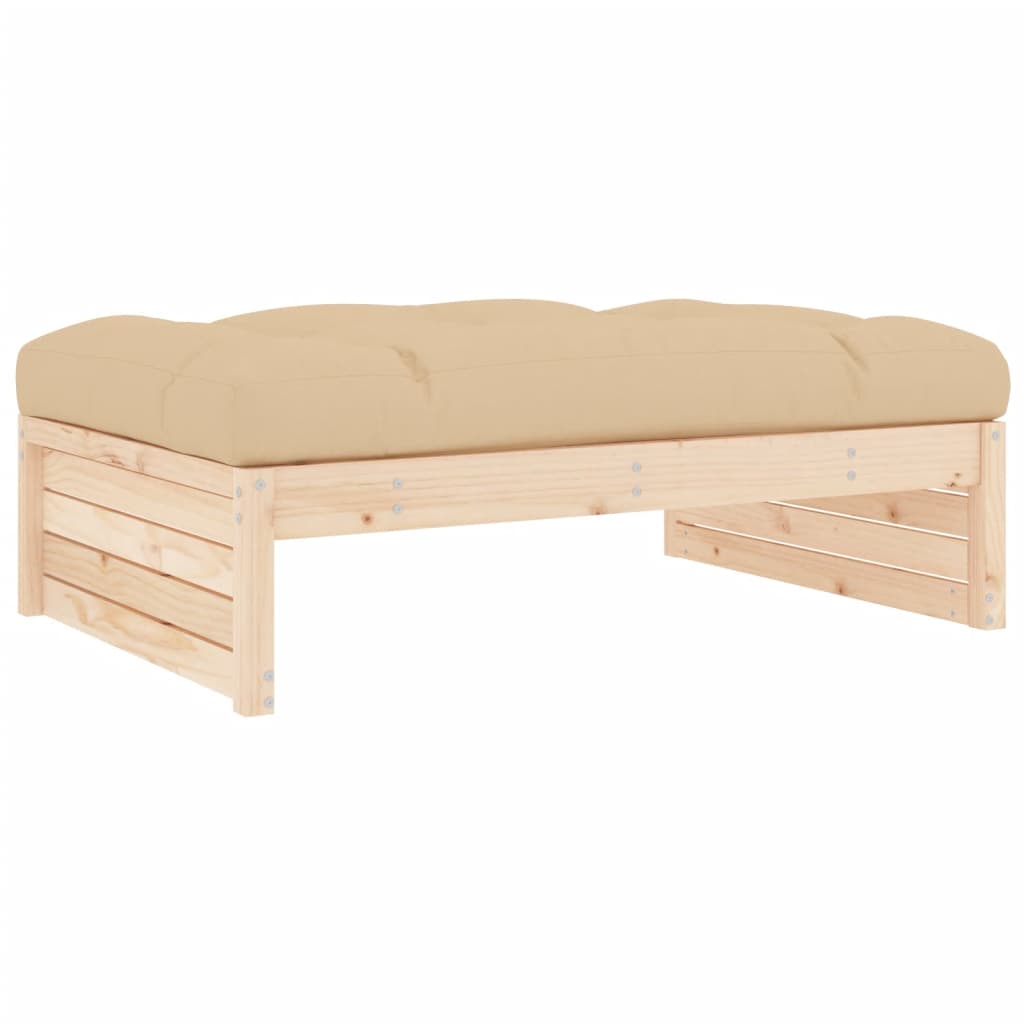 vidaXL 2-Piece Lounge Set with Cushions Solid Pine