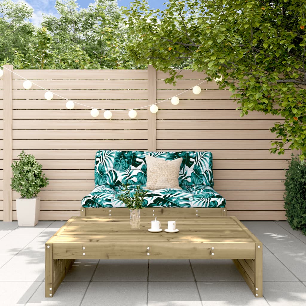 vidaXL 2-Piece Lounge Set with Cushions Solid Pine