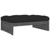 vidaXL 4-Piece Lounge Set with Cushions Solid Wood