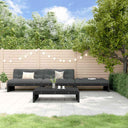 vidaXL 4-Piece Lounge Set with Cushions Solid Wood