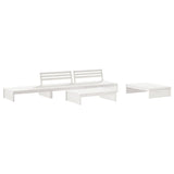 vidaXL 5-delige Loungeset met kussens massief hout
