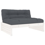vidaXL 5-delige Loungeset met kussens massief hout