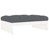 vidaXL 5-delige Loungeset met kussens massief hout