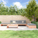 vidaXL 5-delige Loungeset met kussens massief hout