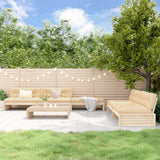 vidaXL 6-delige Loungeset met kussens massief hout