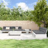 vidaXL 6-delige Loungeset met kussens massief hout