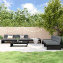 vidaXL 6-delige Loungeset met kussens massief hout