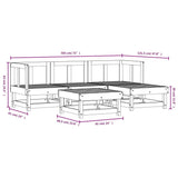 vidaXL 5-Piece Lounge Set Solid Pinewood