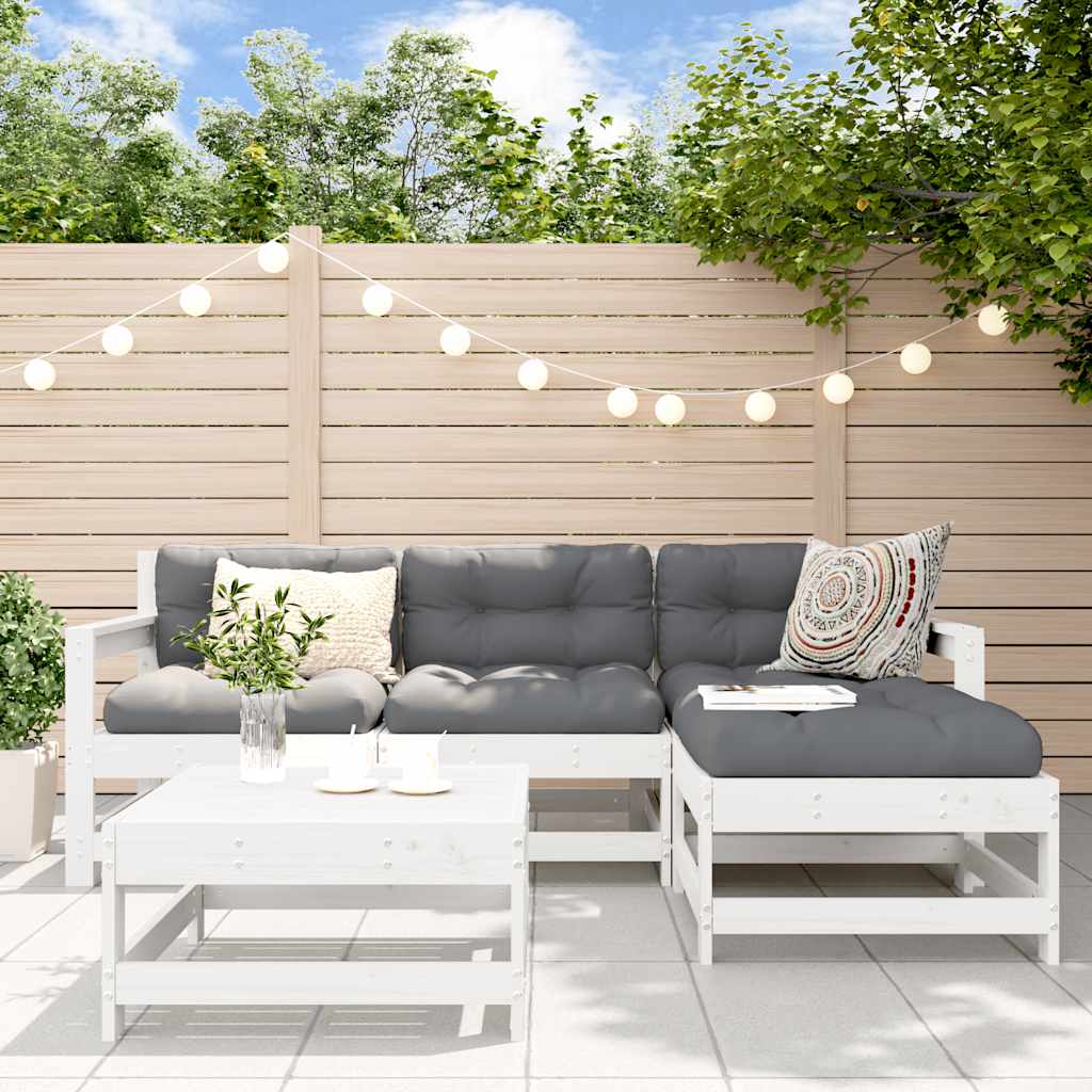 vidaXL 5-delige Loungeset massief grenenhout