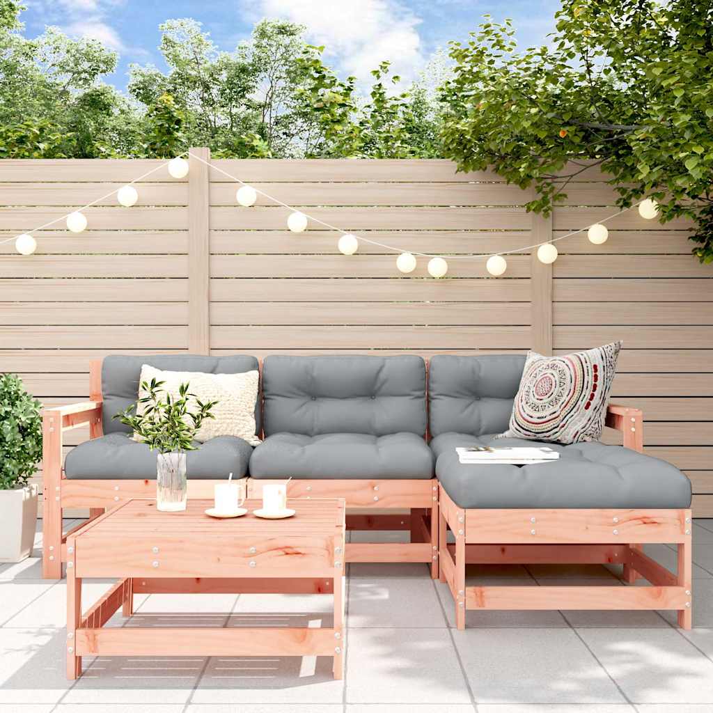vidaXL 5-delige Loungeset massief grenenhout