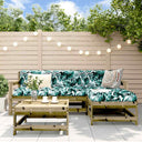 vidaXL 5-Piece Lounge Set Solid Pinewood