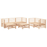 vidaXL 7-Piece Lounge Set Solid Pine Wood