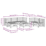 vidaXL 7-Piece Lounge Set Solid Pine Wood