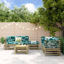 vidaXL 6-delige Loungeset massief grenenhout
