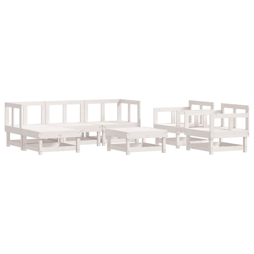 vidaXL 7-Piece Lounge Set Solid Pine Wood