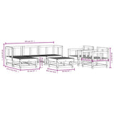 vidaXL 7-Piece Lounge Set Solid Pine Wood