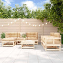 vidaXL 7-Piece Lounge Set Solid Pine Wood