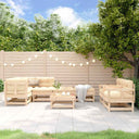 vidaXL 8-delige Loungeset massief grenenhout