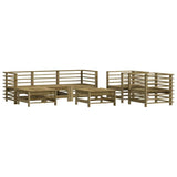 vidaXL 7-Piece Lounge Set Solid Pine Wood