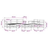 vidaXL 7-Piece Lounge Set Solid Pine Wood